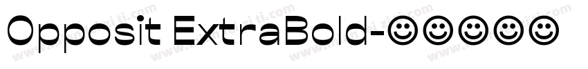 Opposit ExtraBold字体转换